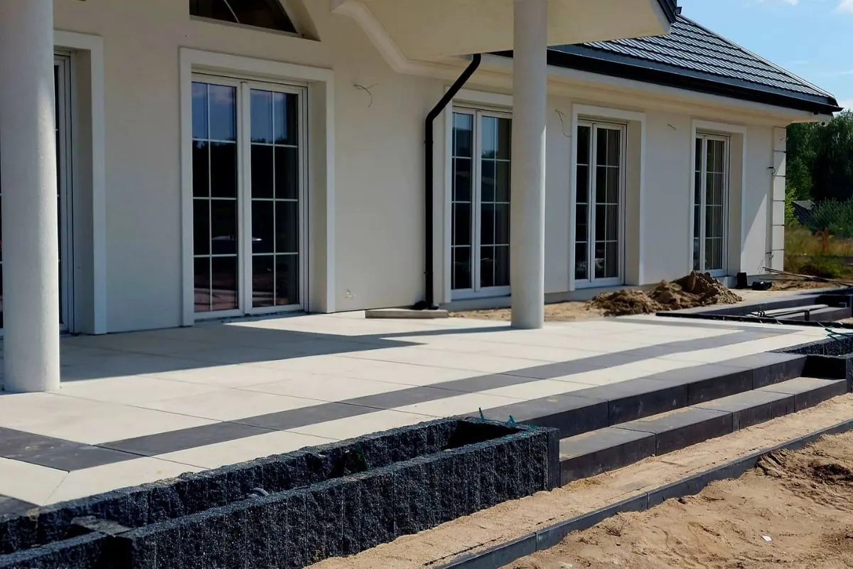 Taras wzdłuż domu – eleganckie wykończenie